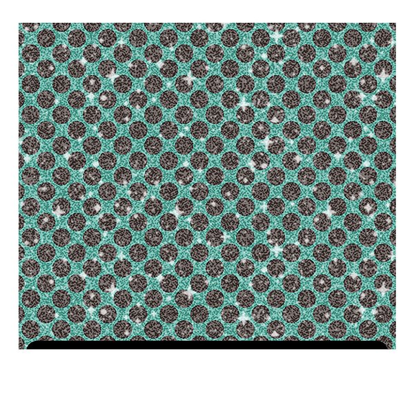 Polka Dot Patterned Glittered HTV (13.33" x 12") - Brown Polka Big