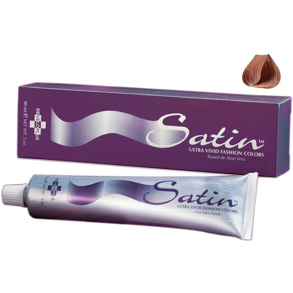 Satin Ultra Vivid Fashion Colors, 7GC Golden Copper Blonde Hair Dye, 3 oz., Gold Copper Series Permanent Hair Dye, Made with Soy Protein and Aloe Vera, Vegan & Cruelty Free