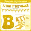 Breling Pre-Strung A Tini Bit Older Banner 20 ft A Tini Bit Older Garland Banner Martini Birthday Party Decorations Glitter A Tini Bit Older Martini Bar Party Decor Supplies(Gold)