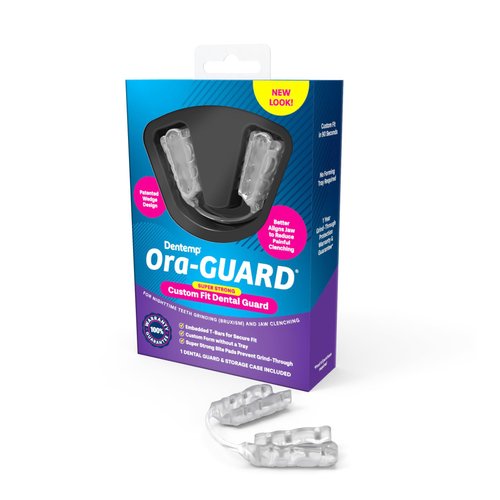 Dentemp Ora-GUARD Custom Fit Dental Guard - Bruxism Night Guard for Teeth Grinding (Two Pack) - Mouth Guard for Clenching Teeth at Night - Mouth Guard for Sleeping - Relieve Soreness in Jaw Muscles…