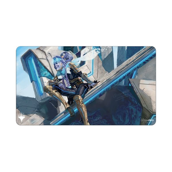 Magic: The Gathering - Kamigawa Neon Dynasty Playmat Featuring Kotori - Great for Card Games and Battles Against Friends and Enemies, Perfect for at Home or Office Use As a Mousepad for PC