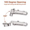 1 Pairs （2 Pack）Soft Close Kitchen Cabinet Door Hinges fit for Face Frame Cabinet,105 Degree Opening Angel Self Closing with Mounting Screws by Probrico