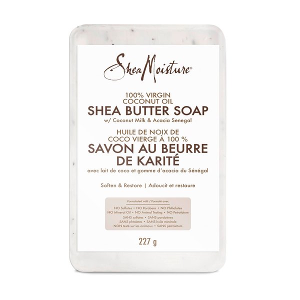 SheaMoisture Bar Soap for all Skin Types Shea Butter Soap Shea Butter 100% Virgin Coconut Oil Cruelty Free Skin Care 8 oz