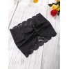 Oyabridal Vintage Lace Headbands for Women Elastic Lace Halloween Headband Party Accessories (Black)
