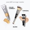 IT Cosmetics Your Skin But Better CC+ Cream, Light (W) - Color Correcting Cream, Full-Coverage Foundation, Hydrating Serum & SPF 50+ Sunscreen - Natural Finish - 1.08 fl oz