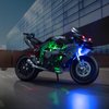 Hilighting Upgraded Led Light Kit Compatible with Lego Technic Kawasaki Ninja H2R Motorcycle Building Set, Lights Decoration Compatible with Lego 42170 (Model Not Included)