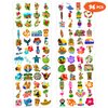 Hawaiian Luau Tattoos Temporary Theme Birthday Party Decorations Supplies Favors Decor Cute Summer Beach Tattoo Stickers 8 Sheets 96 PCS Gifts for Kids Girls Boys Classroom Rewards Carnival Christmas