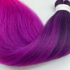 Ombre Purple Pink Braiding Hair Pre Stretched Braids Kanekalon Braiding Hair Extensions