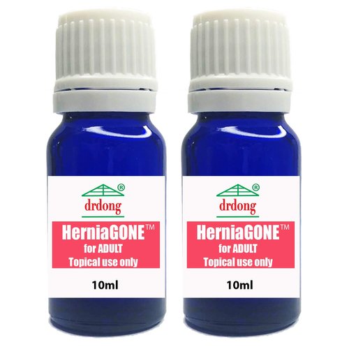HerniaGONE for Adult, 2 Pack - Essential Oil Blend, Easy to Apply topically, Tested for 50+ Years, Natural Remedy for Adult Hernias, Try it for 1-2 Weeks Before Seeing a Doctor