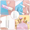 Molain 10pcs Empty Lip Gloss Tubes, 2.5ml Mini Refillable Cosmetic Containers Bottles Lip Balm Bottles for Lipstick Samples, Lip Balms(White tube cap)