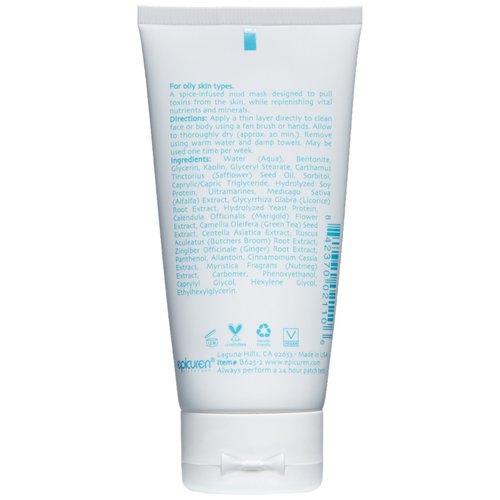 Epicuren Discovery Chai Soy Mud Mask, Spice, 2.5 oz.