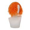 Dai Cloud Orange Curly Wigs for Men Short Kinky Curly Hair Wig with Middle Part Cosplay Anime Costume Synthetic Halloween Wigs