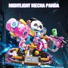 HOGOKIDS Panda Building Blocks Set, 618 pcs Luminous Animals Mini Panda Building Bricks Kit, Cute Animal Figures Toy for Adults and Kids, Party Favor Birthday Gifts for Boys Girls Aged 6+