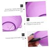 FRCOLOR 5pcs Hair Dyeing Bowls Hair Color Mixing Bowls Mixing Tint Bowls Dyeing Coloring Tool with Handle for Salon Hairdressing (Purple)