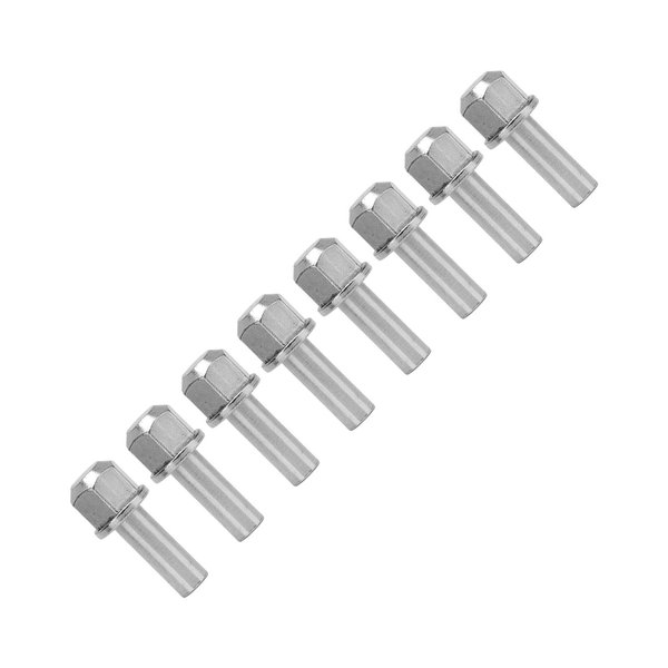 VGEBY 8 Pcs RC Wheel Hub Extension Nut Stainless Steel High Strength Hex RC Wheel Hub Extension Adapter for SCX10 (25mm) Rc Wheel Hub Extension Nut