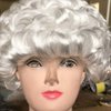 Abaodam wig lawyer costume wig for powdered wigs vendetta white colonial Lawyer Judge Wig Long Curly Wig Cosplay Fashion barrister wig Hairpiece english lawyers wigs (White) Halloween Party Wigs