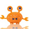 Dog Squeaky Toys, Crab Shape Interactive Puppy Teething Toys Plush Dog Toy for Puppy Small and Medium Dogs (Orange)