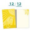 Tree-Free Greetings - All Occasion Cards - Artful Designs - 12 Greeting Cards + White Envelopes - Made in USA - 100% Recycled Paper - 4 x 6 - Sunshine Season (FS54317)