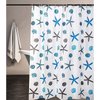 meioro Shower Curtain Eco-Friendly Waterproof Bathroom Curtains Ocean Theme Semi Translucent Shower Curtain Liners with Rustproof Grommets(Starfish and Seashells, 70'' x 86'')