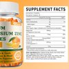 Calcium Magnesium Zinc Gummies with Vitamin D3 & K2 - Sugar Free Calcium Gummies for Women and Men - Bone & Immune Support - Non-GMO, Gluten-Free, Orange Flavored - 60 Gummies