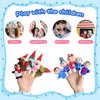 Kaemi Finger Puppets for Toddlers Soft Plush Christmas Finger Puppet Toys for Story Time Playtime Shows Party Favors, Educational Puppets for Autistic Children