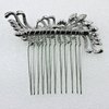 Faship Navy Blue Crystal Hair Comb