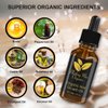 Blushing Max Organic Castor Oil, Rosemary Oil, Peppermint Oil, Coconut Oil & Biotin Hair Growth Oil - Hair Growth Products, Damaged Hair Treatment, Hair Oil, Ginger Oil, Hair Growth Serum
