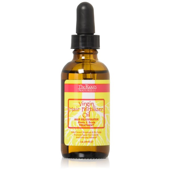 Virgin Hair Fertilizer Oil - Roots and Scalp Treatment for Thinning or Breaking Hair | Natural Hair Products | African American Hair Products | Enriched with Jamaican Black Castor Oil