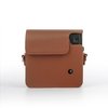 Rieibi PU Leather Case for Fujifilm Instax SQ40 - Polaroid SQ40 Camera Case for Fujifilm Instax Square SQ40 Instant Camera - Vintage Fuji SQ40 Bag Cover with Strap - Brown