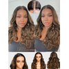Nadula Bye Bye Knots Glueless Pre Everything Wig Balayage Brown Body Wave 7x5 Pre Cut HD Lace Front Wigs Human Hair Pre Plucked Bleached Knots Ready to Go Highlight Ombre Wig 150% Density 18inch