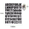 810 Pieces 10 Sheets Letter Stickers,Self Adhesive Vinyl Waterproof Mailbox Numbers Stickers,Alphabet Number Stickers for Mailbox,Window,Door,Sign,Address Number,Business(1 Inch) (Black)
