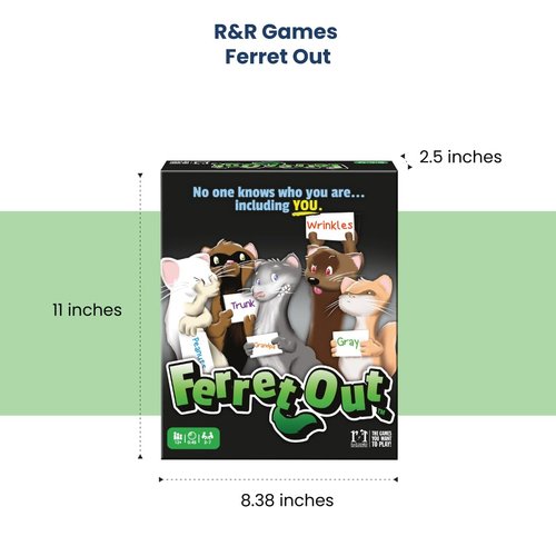 R&R Games Ferret Out, Family Card Game, Card Games for Adults and Kids
