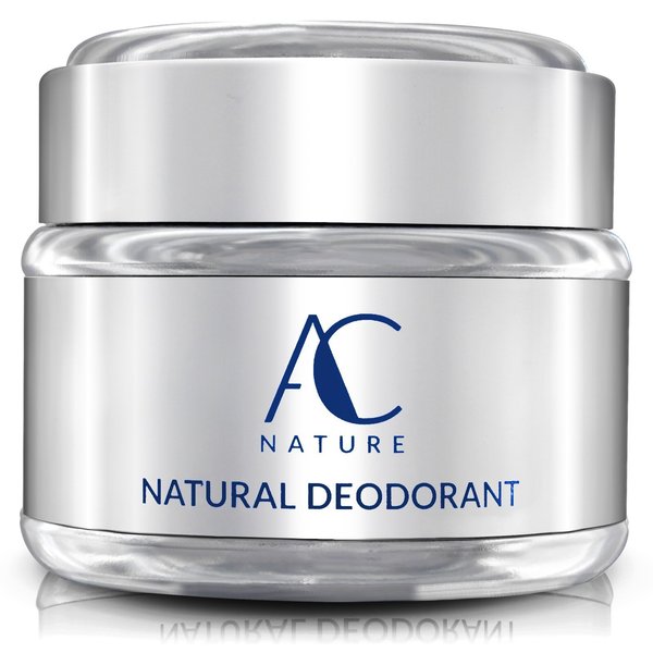 AC NATURE Deodorant, Organic and 100% Natural Ingredients, Aluminum Free, No Fragrances, Paraben Free, All Day Odor Protection for Women/Men, Unscented, 2.5 oz.