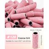 Maryton Small Sanding Bands for Nail Drill - Premium Sanding Files with 3.1 mm Mandrel Bit, 120 Grit for Acrylic Nails Manicures Pedicures, 15-Ct