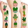 Cactus Temporary Tattoo Birthday Party Decorations Supplies Party Favors 96PCS Tattoos Stickers Cute Kids Girls Boys Gifts Classroom School Prizes Themed