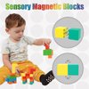 BananMelonBM 100 PCS Magnetic Blocks, Magnetic Building Blocks for Toddlers Age 3-5, Magnetic Blocks for Kids Ages 4-8,Magnetic Cubes, Preschool Educational Sensory Magnet Toys for Boys and Girls
