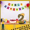 MiniInflat Construction 2nd Birthday Number Sign Centerpiece Truck 2nd Sign Construction Birthday Party Supplies Wooden Excavator Construction Hat 2 Years Old Number Sign for Boys Birthday Anniversary