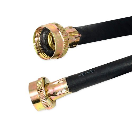 Eastman Washing Machine Drain Hose, 3/4 Inch FHT Connection, 6 Foot Black Rubber, 60325N