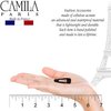 Camila Paris CP1309/2 French Hair Barrettes Clips, Snap Hair Slides Clic Clac for Women, Styling Girls Side Slide-in Metal Pin Hair Accessories for Women. Strong Hold, No Slip Grip, Made in France