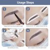 Permanent Makeup Eyebrow Auxiliary Stickers,Airbrush Brow Stickers Stencils Shape Tape,Brow Shaping Mapping Guide Tool, Disposable Adhesive Eyebrow Template Sticker (1 Pack -10 Pairs Type B)