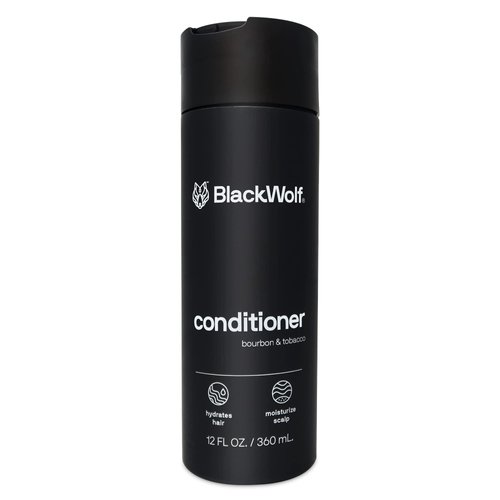 Black Wolf Everyday Conditioner, 12 Fl Oz - Salon-Grade Hair Conditioner for Men Smooths, Detangles & Locks in Moisture - Hydrated & Moisturized Hair - For All Hair Types