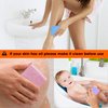 Nado Care Exfoliating Bath Sponge, Spa Scrub Exfoliating, Bath Body Shower Sponge, Dead Skin Sponge Remover for Adult, Baby, Pregnant Women, 2 pcs Random Colors