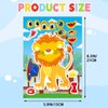 DaiUni 24 Sheets Safari Animals Make a Face Sticker Sheets for Kids Todders Activities, Make Your Own Stickers for Kids Birthday Party Favor Supplies Craft