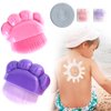 2Pcs Sunscreen Applicator for Kids, Sunblock Brush with Protective Case Sun Lotion Applicator SunCream Brush with Cleaning Pad for Suncream Liquid Foundation