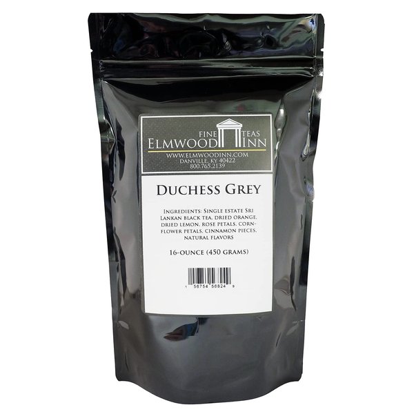 Elmwood Inn Fine Teas, Duchess Grey Black Tea, 16-Ounce Pouch