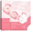 Collagen Face Mask 34g x 4ea, Bio-Collagen Real Deep Mask, Hydrating Overnight Hydrogel Mask with Low Molecular Weight Collagen for Pore Minimizing, Moisturize, Firm and Enhance Skin Elasticity