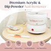 Willowash Electric Nail Soaking Bowl, Acetone-Proof Acrylic Remover Kit, Dip Powder Remover for Home Use, Heats for 50% Faster Removal