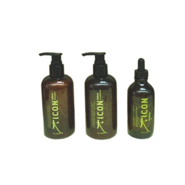 ICON India Shampoo 8.5oz + Conditioner 8.5oz + Oil 3.8oz "Combo Set"