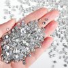 Beadsland Flatback Rhinestones Bulk,14400PCS White Rhinestones for Nails Crafts Clothes DIY Decoration, Crystal, SS20, 4.6-4.8mm