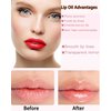 3Pcs Hydrating Lip Glow Oil, Moisturizing Lip Oil Gloss Transparent Toot Lip Oil, Non-sticky Plumping Lip Oil Tinted Clear Lip Gloss, Nourishing Repairing Reducing Lip Lines Lip Product for Girl-Set A
